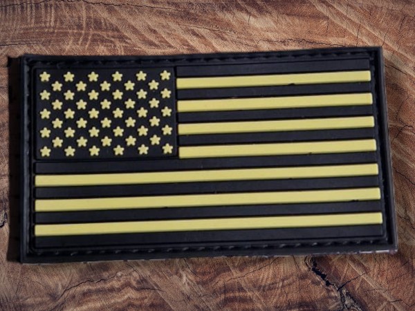 Rubber Patch United States Emblem (Black)
