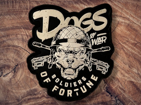 Rubber Patch Dogs of War Soldiers of Fortune 90x80mm