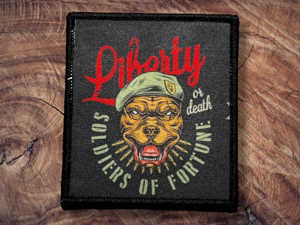 Printed Patch Liberty or death Soldier of Fortune 95x85mm