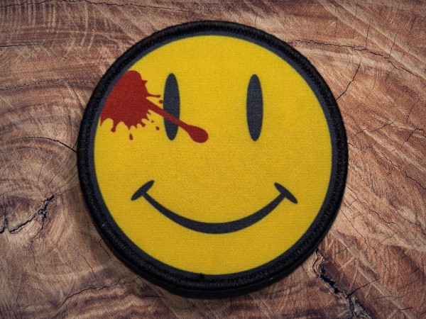 Printed Patch Bloody Smiley 90x90mm