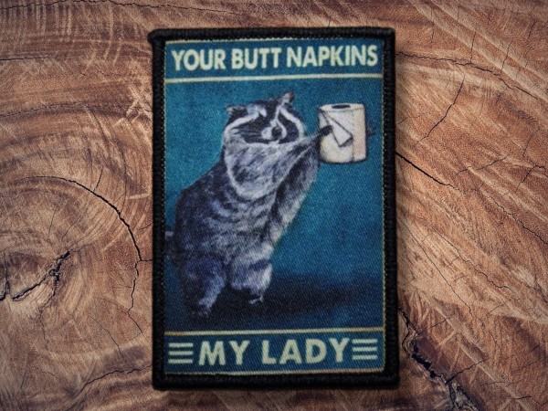 Printed Patch Your butt Napkins My Lady 90x55mm