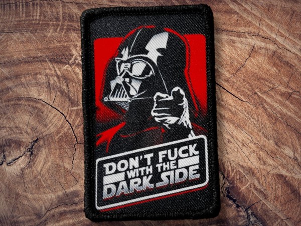 Printed Patch DONT FUCK WITH THE DARKSIDE 90x65mm