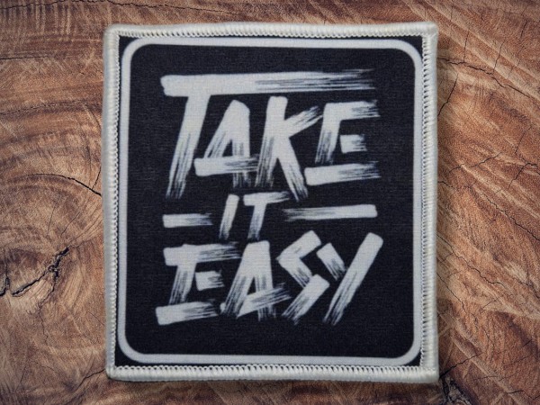Printed Patch Take it Easy 95x95mm