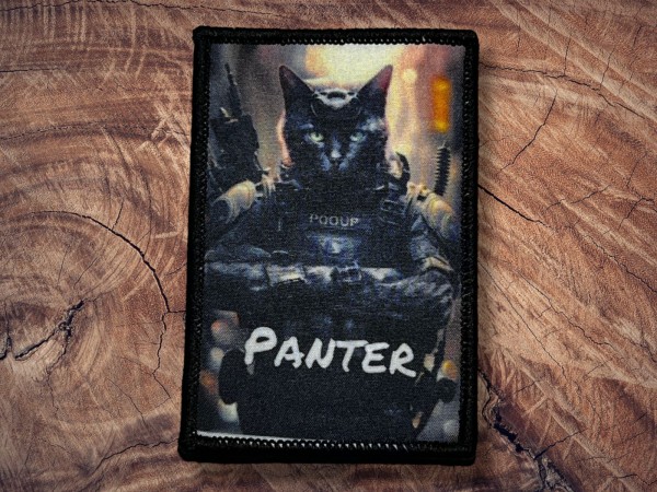 Printed Patch Panter 90x65mm