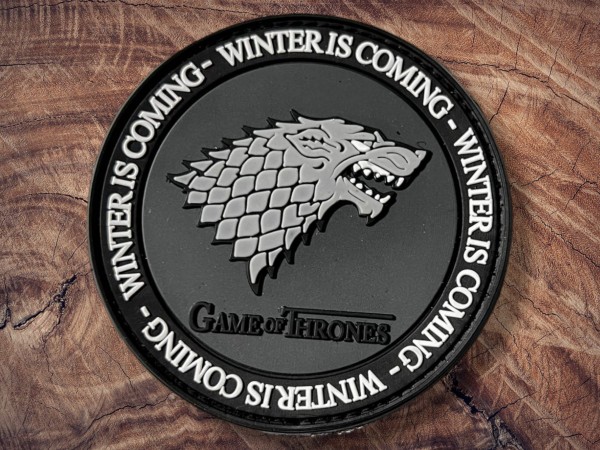 Rubber Patch Winter is coming 90x90mm
