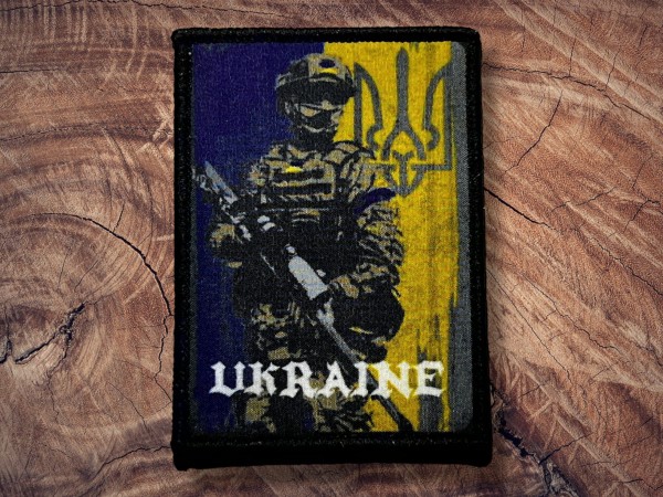 Printed Patch Ukraine 90x70mm