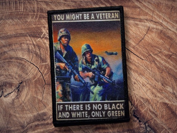 Printed Patch You might be a Veteran 90x60mm