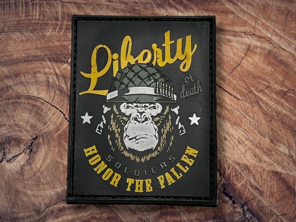 Rubber Patch Liberty Ape Honor for the fallen 85x65mm