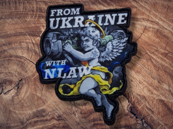 Premium Printed Patch From Ukraine with N-Law 80x60mm