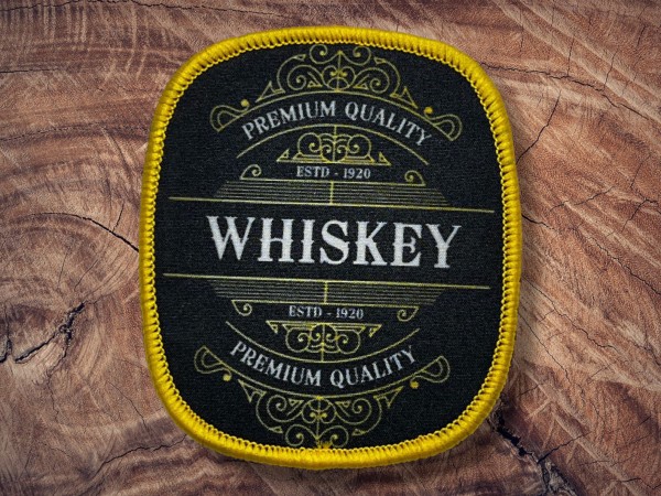 Printed Patch Whiskey 80x90mm
