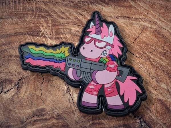 Rubber Patch Rainbow Raider Unicorn