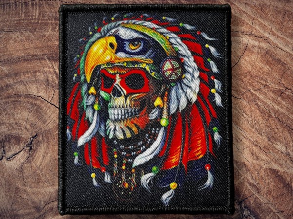 Printed Patch Indian Head 95x80mm